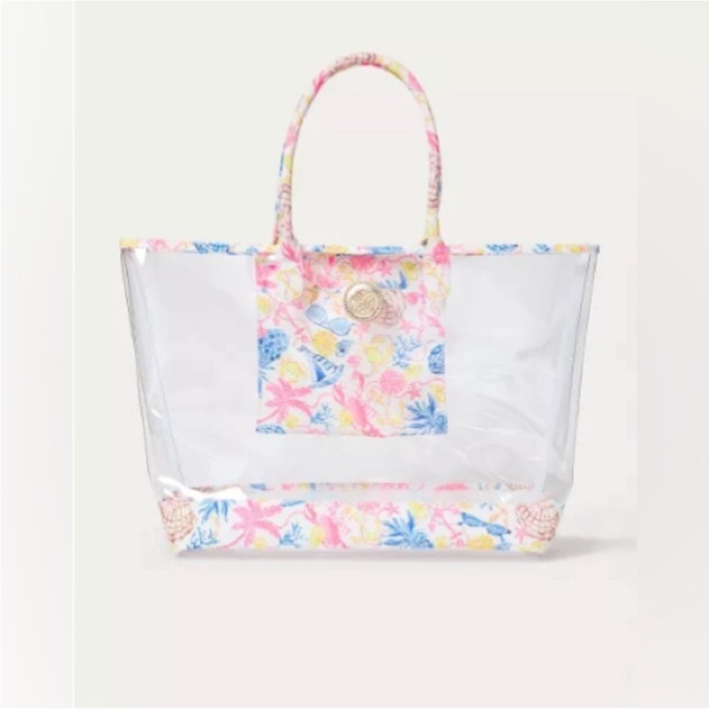 Lilly Pulitzer Beach Tote Barefoot Beachcomber NWT GWP